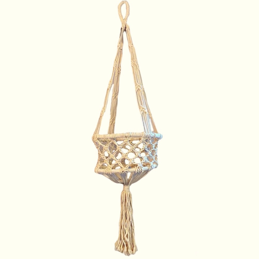 NWT The Spring Shop Macrame Plant Hanger